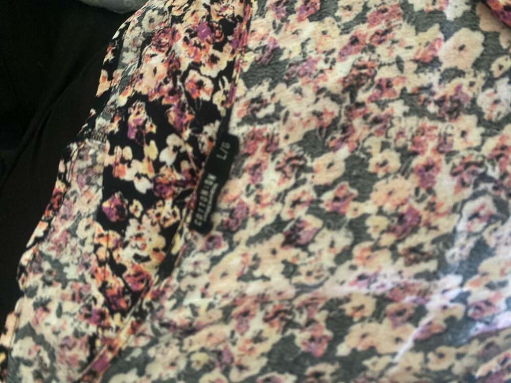 Cotton On Eliza Babydoll Button-Front Mini Dress in Ditsy Floral Size L